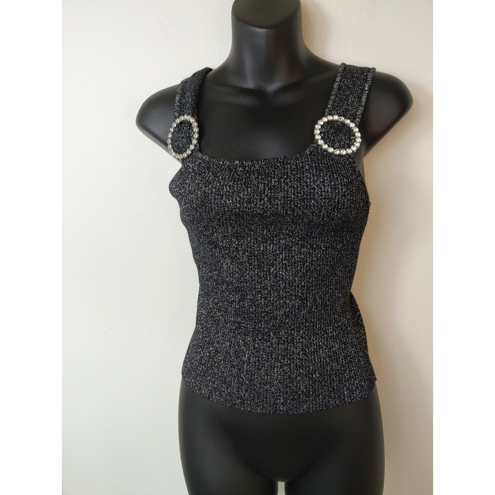 Bar 111 Women's Sequined Top Sz Small NWT Club Y2k Festival Preppy Party Coctail